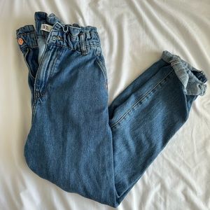 Zara paper bag jeans
